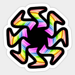 Rainbow Star Sticker